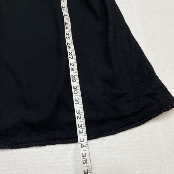 Maurie And Eve Dress US 2 Black Grounded Earth Mini Open Back Crochet Trim Beach - Picture 6 of 12